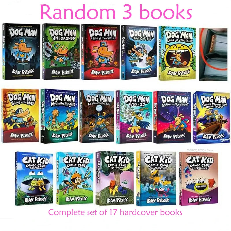 Hardcover: Blockbusting Full-Colour Graphic Novel International Author Dav Pilkey Random 3 books Good Vibrations