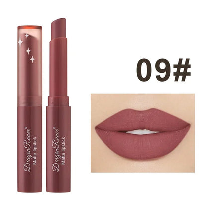 Nude Matte Lipstick Waterproof Lip Sticks Not Fading Sexy Red Velvet Lipsticks for Women Make Up Long Lasting Lip Cosmetics Good Vibrations
