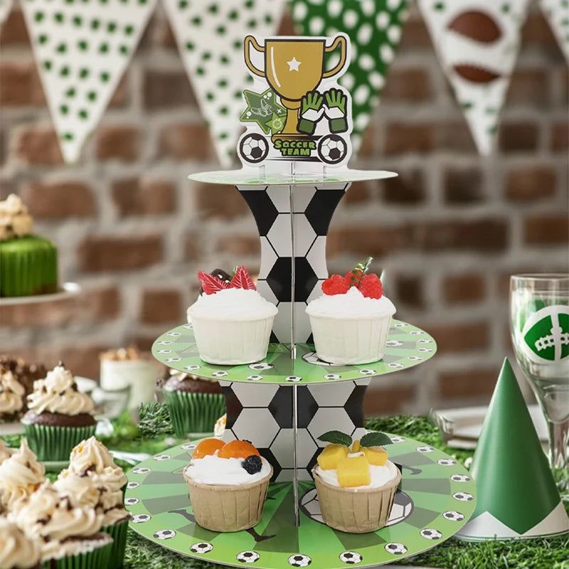Football Party Disposable Tableware Boys Kids 1st Birthday Party Decorations Sports Soccer Theme Birthday Party Supplies Decor Good Vibrations