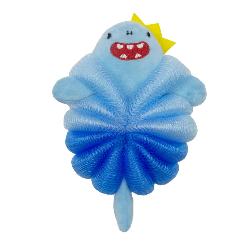 Baby bath flower ball, cute cartoon mermaid for children, soft and non scattering bath ball, bubble net Good Vibrations