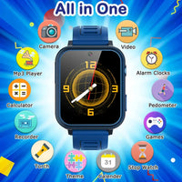 Children's Wristwatch 24 Games Kids Smart Watch Music Play Pedometer Tracker Time Display Video Audio Record Torch Smartwatch Good Vibrations