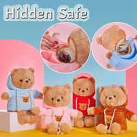 30/40cm Plush Bear Hidden Safes Storage Safe Compartment Sight Secret Stash Box Creative Gift for Money Jewelry Kids Doll Bear Good Vibrations Adult Super Store