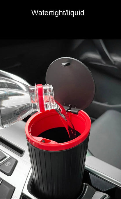 Universal Car Trash Bin Can Mini Auto Dust Organizer Car Interior Rubbish Bag Garbage Container Storage Box Bucket Auto Accessor Good Vibrations