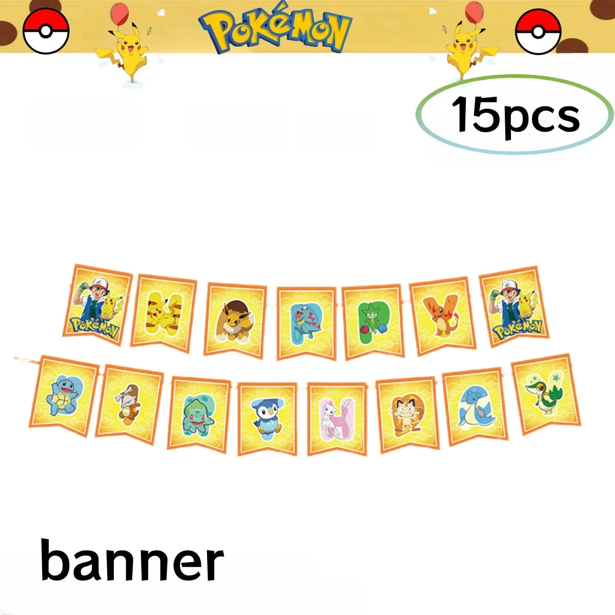Pokemon Birthday Party Decorations Pikachu DIY Sticker Tableware Plate Tablecloth Baby Shower Kids Favors Gifts Party Supplies Good Vibrations