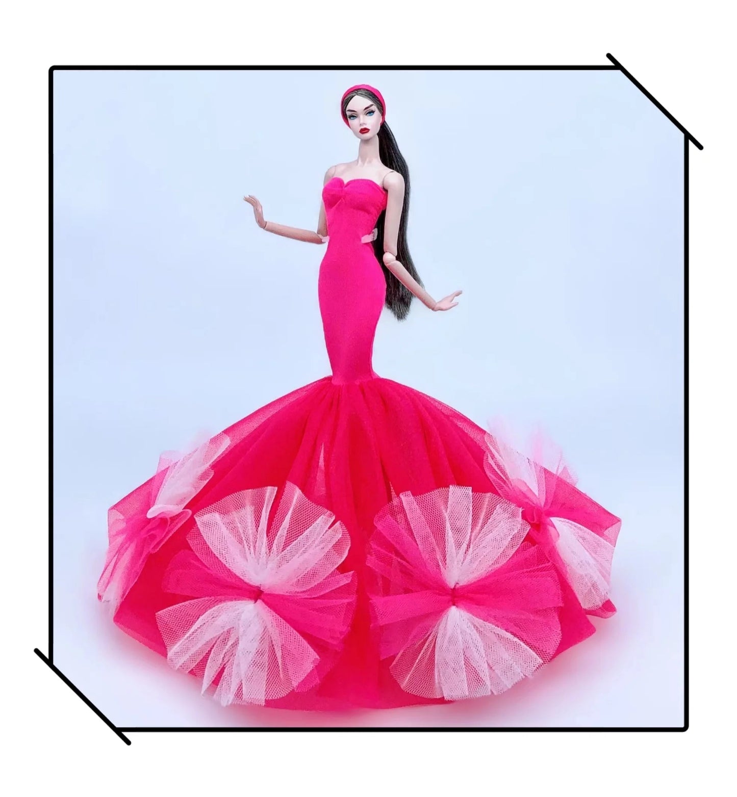 hot Wedding Dress for 30cm bjd Doll Princess Evening Party Clothes Wears Long Dress Outfit Set 30cm 1/6 clothes accessories Good Vibrations