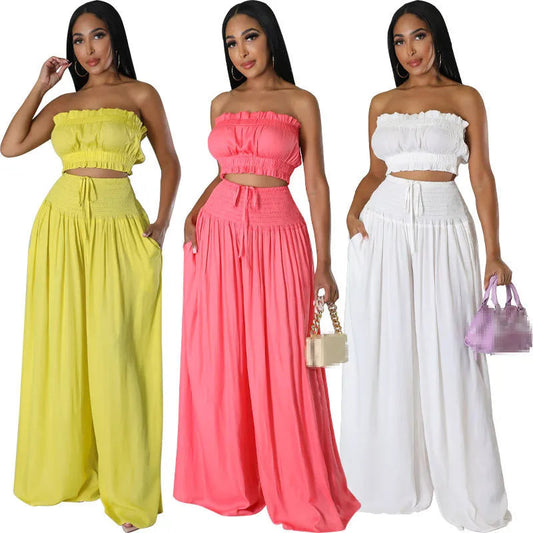 Two Piece Set for Women Pants 2 Piece Sets Women Outfit Pants Set Woman 2 Pieces Night Club Outfits Wholesale Clothes Good Vibrations