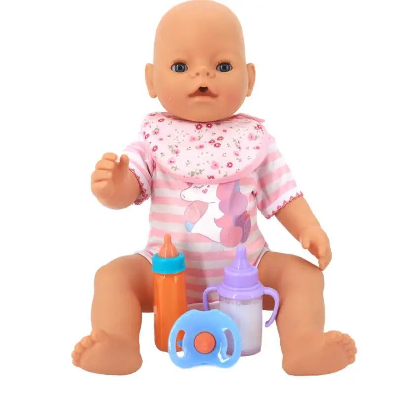 Baby Disappearing Doll Feeding Set Wear For Reborn Baby Doll, Multiple Baby Doll Accessories, Children Best Birthday Gift. Good Vibrations