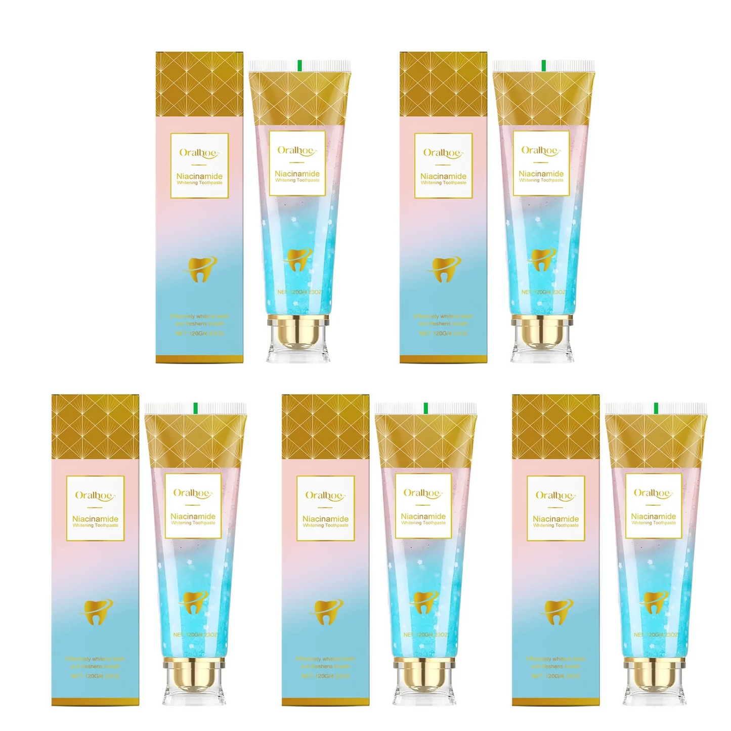 Niacinamide Whitening Toothpaste Remove Yellow Teeth Smoke Stains Improve Oral Smell Breath Fresh Tooth Bleaching Care Product Good Vibrations