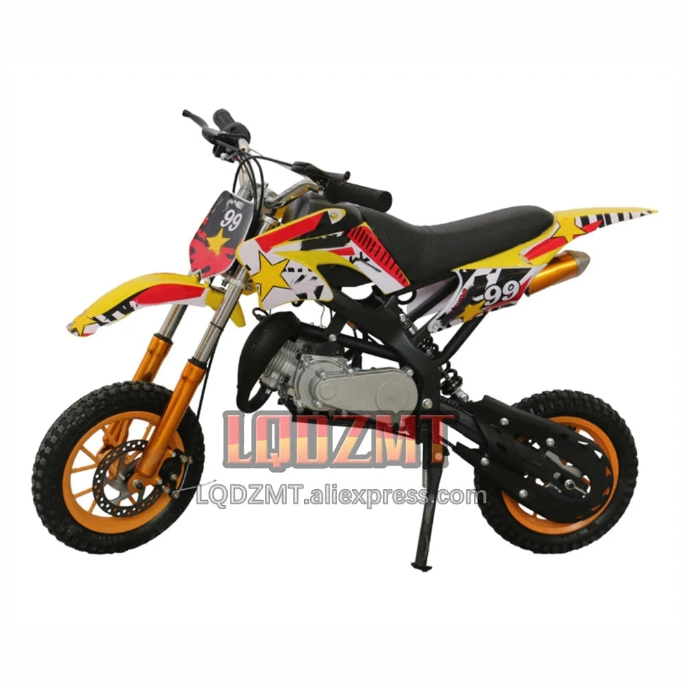 49CC 50CC 4-Stroke ATV OFF-road Gasoline Motorcycle Racing MOTO Dirt Bike Motorbike For Adult Children Boy Girl Child Men Women Good Vibrations