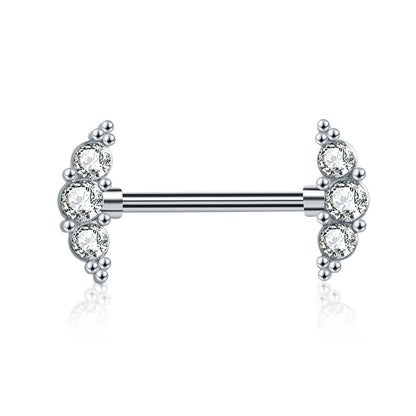 1 Pair Heart Barbell Nipple Ring Piercing Helix Piercing Sexy Nipple Jewelry High Quality Zircon Nipple Rings For Women Oreja Good Vibrations
