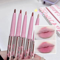 Nude Lip Liner with Lip Brush Cappuvini Korean Style Lip Makeup Long Last Velvet Matte Lipstick Good Vibrations