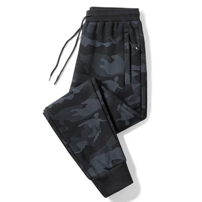 2023 Autumn/Winter New Camouflage Bunched Feet Casual Pants Men's Sweatpants Plus Size Small Feet Pants For Fat Men
