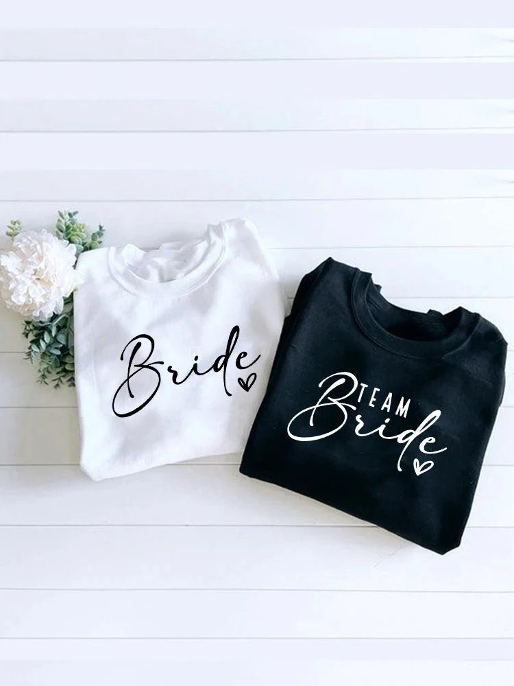 Bride & Team Bride Bridesmaid Sweatshirt Bridesmaid Proposal Maid of Honor Engagement Pullover Bride Sweater Bridesmaid Gifts Good Vibrations