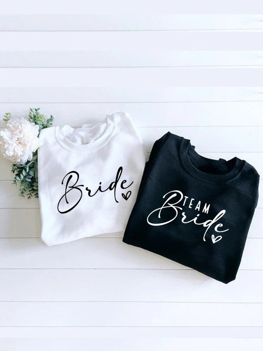 Bride & Team Bride Bridesmaid Sweatshirt Bridesmaid Proposal Maid of Honor Engagement Pullover Bride Sweater Bridesmaid Gifts Good Vibrations