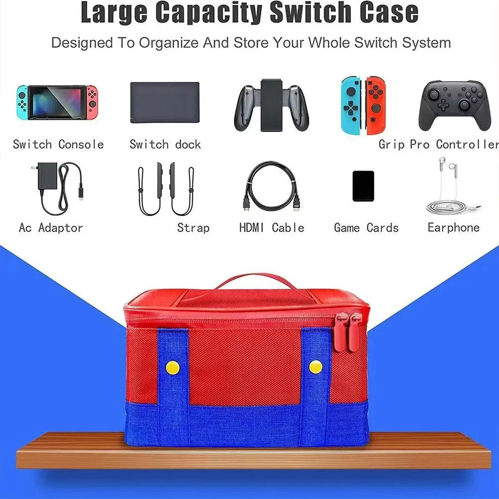 For Switch 2 Large Capacity Storage Bag Waterproof Shockproof Dustproof Portable Game Style Game Console Handbag For Switch2 Good Vibrations