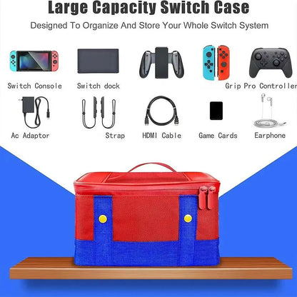 For Switch 2 Large Capacity Storage Bag Waterproof Shockproof Dustproof Portable Game Style Game Console Handbag For Switch2 Good Vibrations