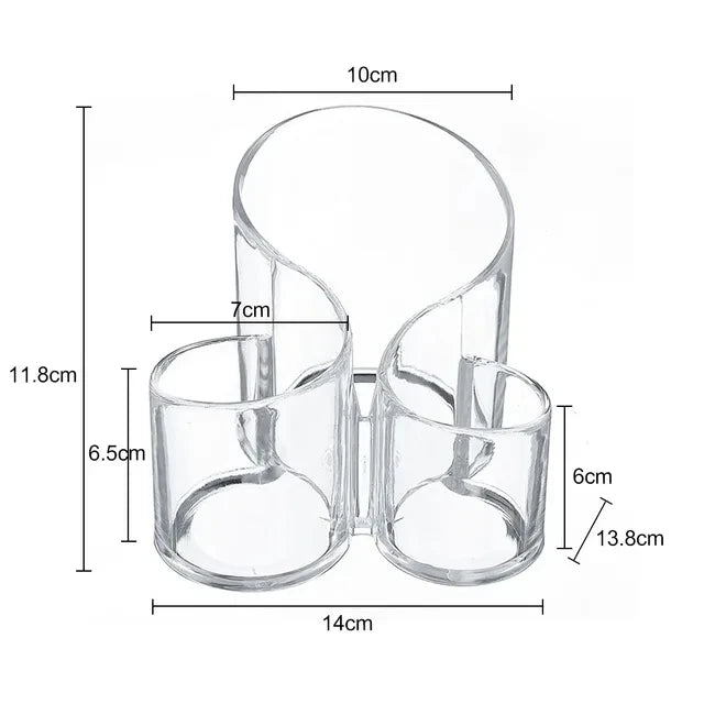 Transparent lipstick Cosmetic Makeup Acrylic Makeup Brush Tool Storage Box Case Make-up Brush Holder Table Organizer Makeup Tool Good Vibrations