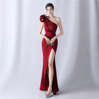 Women's Elegant Dresses for Prom Party Dress Evening Formal Gala Woman Luxury Special Events Occasion Chic Simple Satin 2024 Good Vibrations
