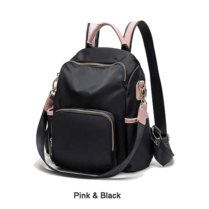 Women Backpack Fashion All-match Oxford Cloth Lady Business Travel Leisure Canvas Bag Girl Large-capacity Anti-theft Schoolbag Good Vibrations