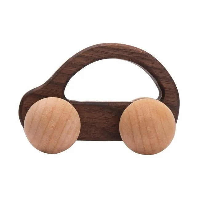 Wooden Cars Toys Maple Diy Crafts for Students Home Activities Montessori Grasping Teething Toy Newborn Birthday Gift Wood Block Good Vibrations