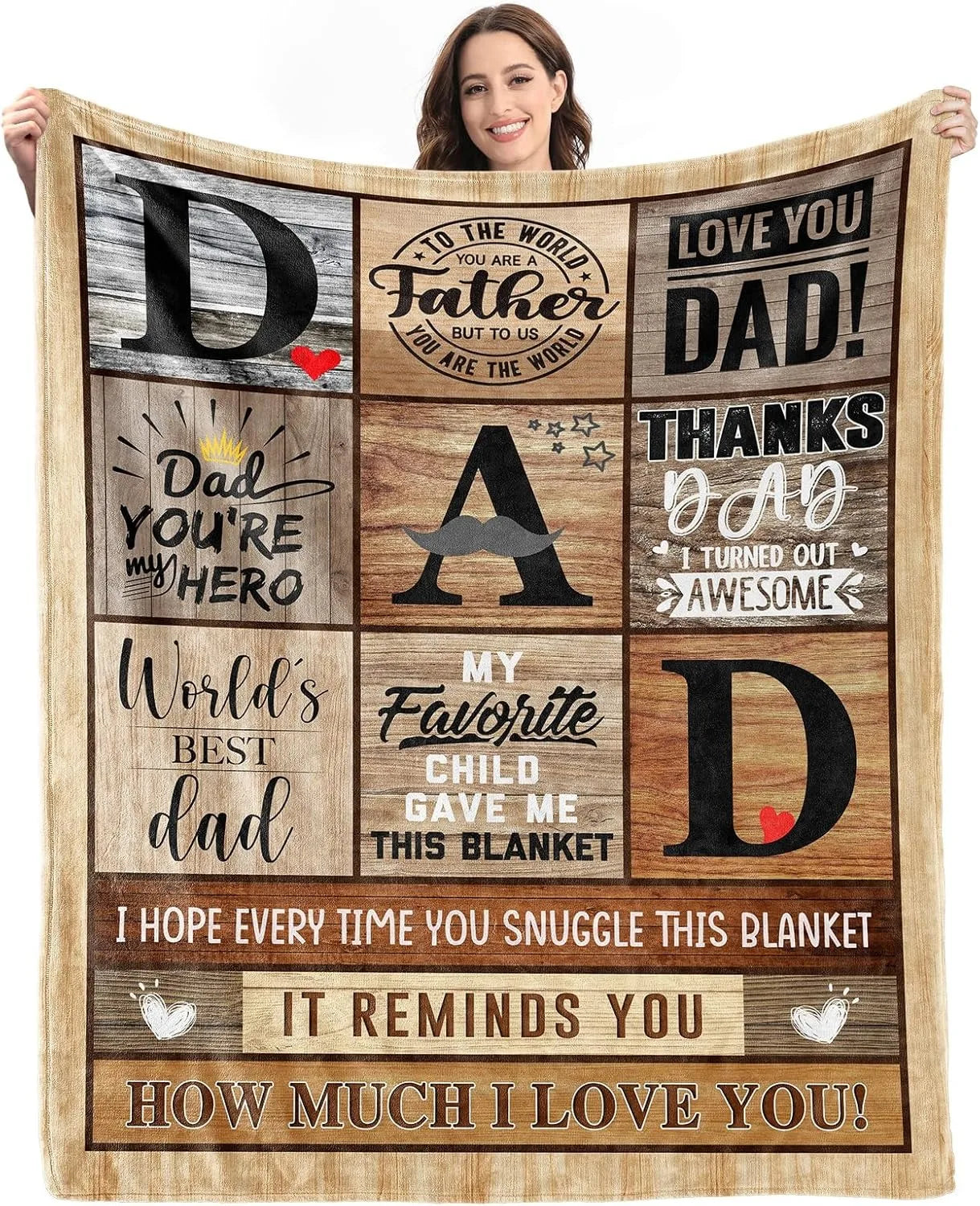 Gifts from Daughter Son for Mother's Day Birthday Mom Gifts Anniversary Unique Gifts for Mom Super Soft Flannel Throw Blankets Good Vibrations