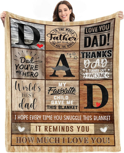 Gifts from Daughter Son for Mother's Day Birthday Mom Gifts Anniversary Unique Gifts for Mom Super Soft Flannel Throw Blankets Good Vibrations