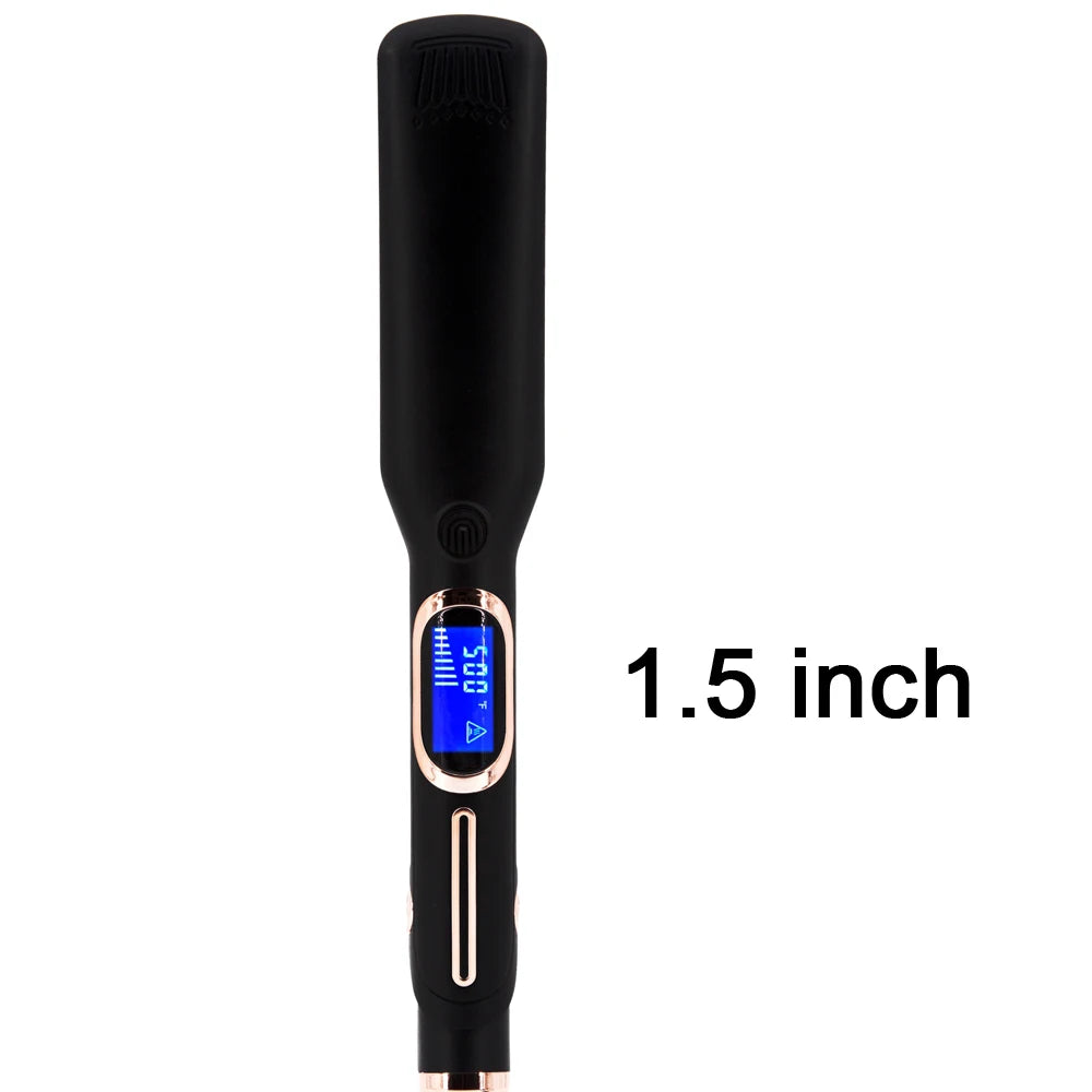 Hair Straightener Curler Professional High Temperature Fast Heating 450℉ / 480℉ Keratin Treatment Hair Flat Iron Dual Voltage Good Vibrations