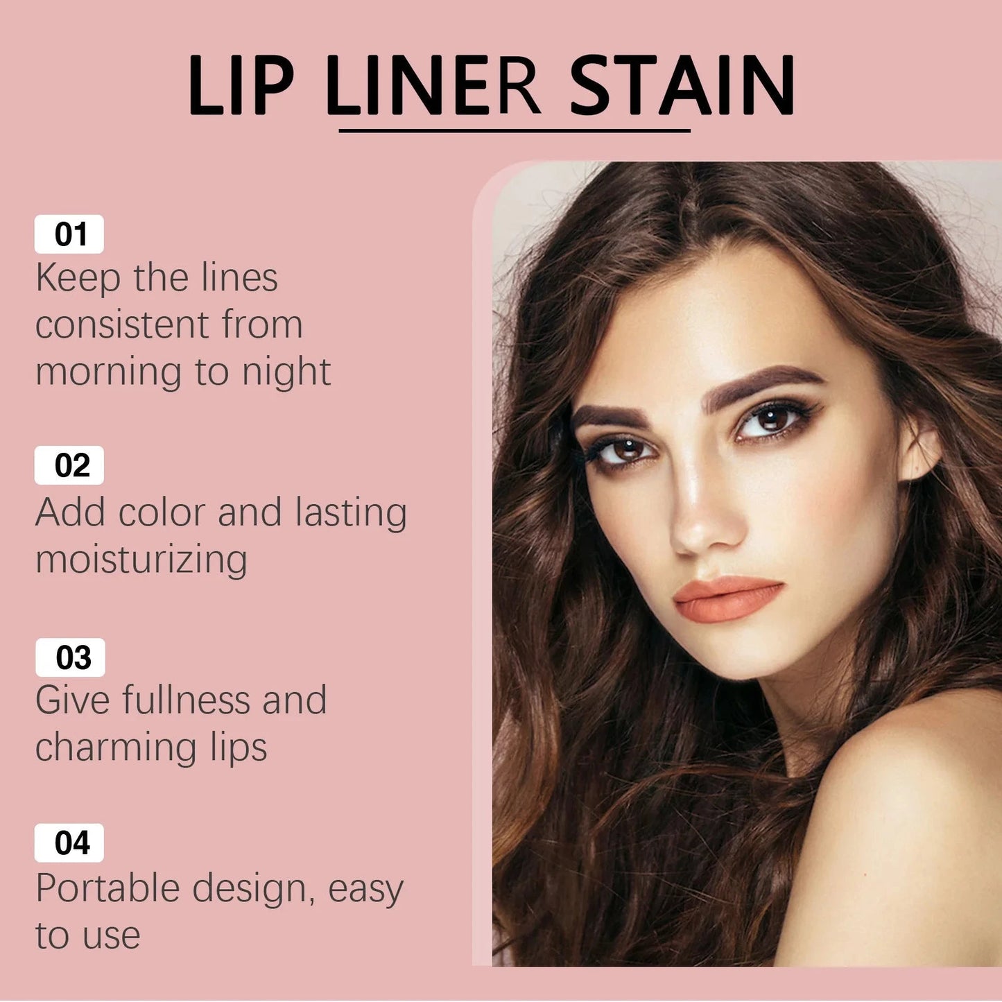 EELHOE Peel off Lip Liner Tattoo 3 Colors Matte Waterproof Non-stick Tear-Off Lip Stain Long Lasting Lip Liner Make up Cosmetics Good Vibrations