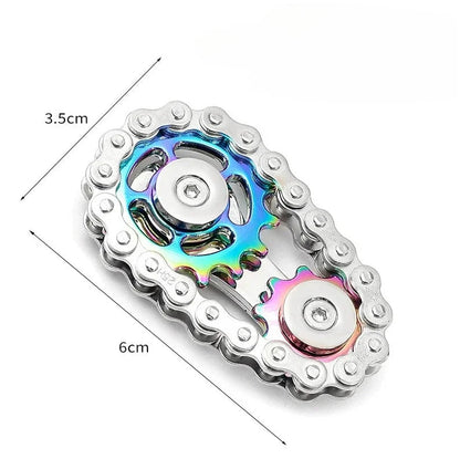 Metal Fidget Spinner Office Desk Toy Stress Relief Gears Hand Spinner for Adults desk decoration home decor Relieve stress relax Good Vibrations