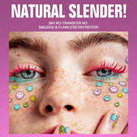 Colorful Silk Mascara Blue Red Black Cream Length Waterproof Smudge-Proof Colored Thickening Lengthening Curling Makeup Cosmetic Good Vibrations