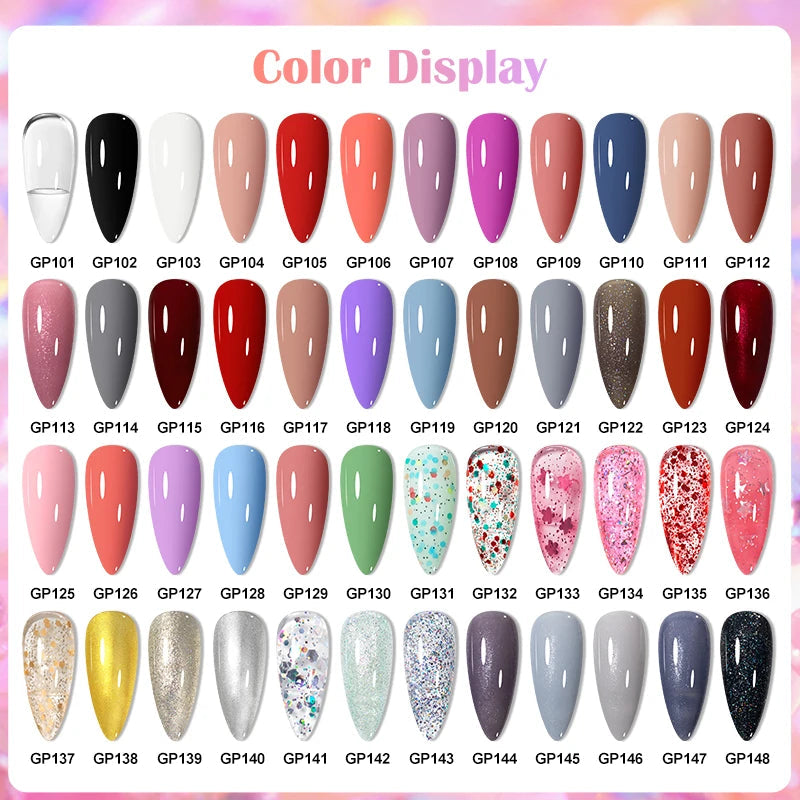 48 Colors Nail Polish Quick Dry No-bake Lasting Water-based Tearable Manicure Not Easy To Fade Semi-permanent Varnish Nail Art Good Vibrations