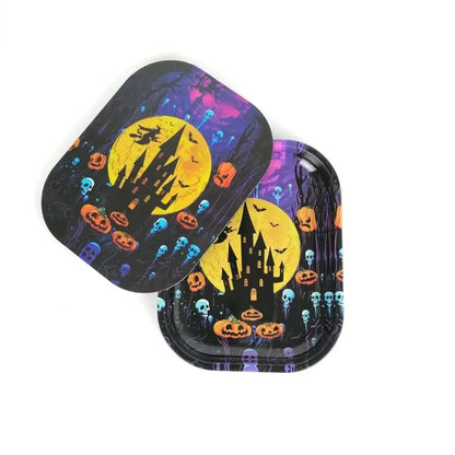 1Pc Rolling Tray Tobacco Cigarette Paper Accessories Trays Magnetic Lid Smoking Grinder Storage Metal Plate 18x14CM Good Vibrations Adult Super Store