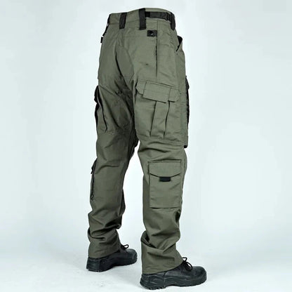 Tactical Pants Men Multi-Pocket Outdoor Cargo Pants Military Combat Trousers Men's Wear-Resistant Hiking Work Trousers Male Good Vibrations