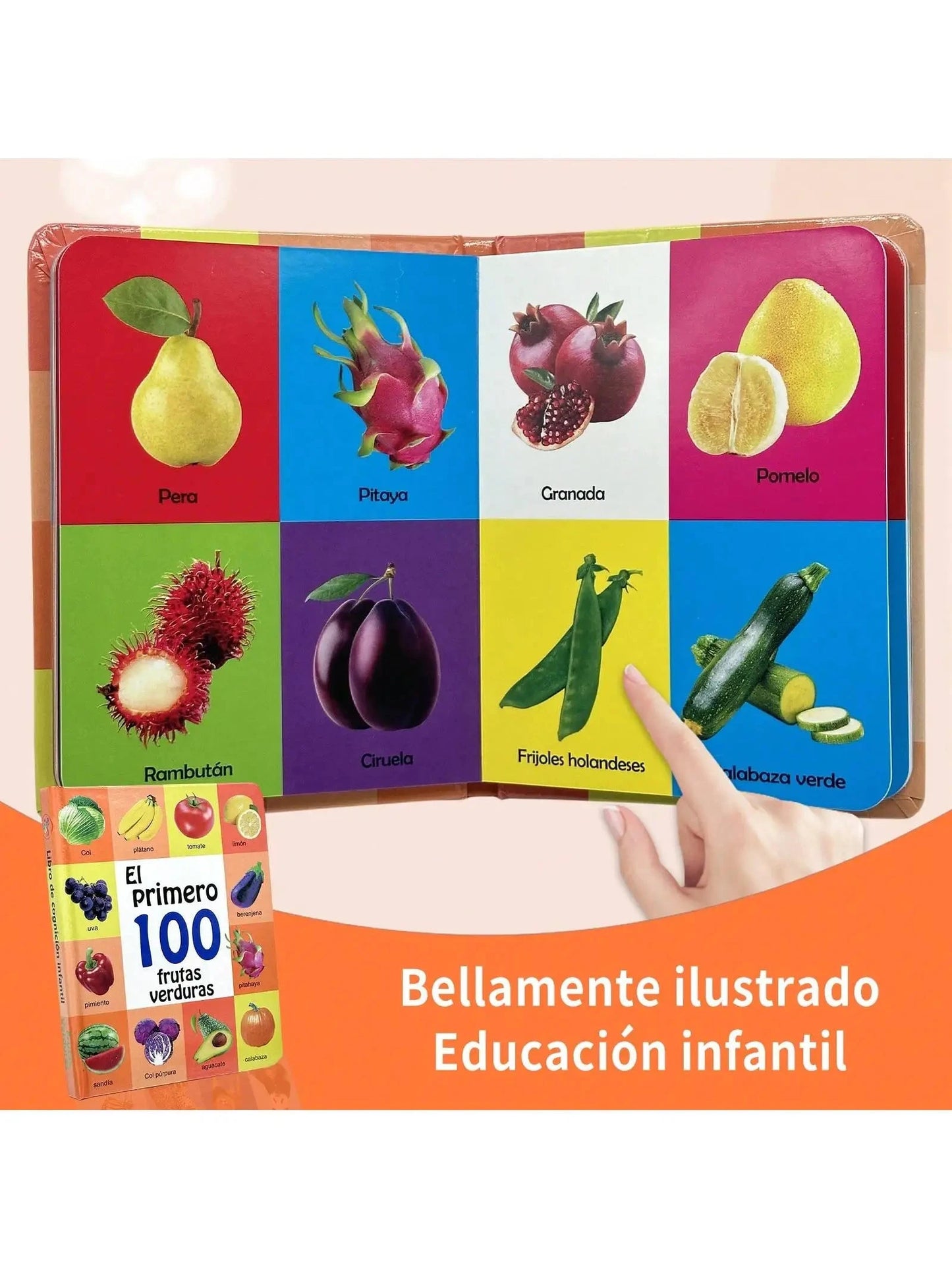 Children's Arabic Enlightenment Cognitive Book: Digital Fruits and Animals, Joyful Enlightenment Journey Good Vibrations