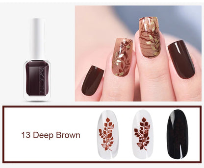 11ml 24 Colors Nail Stamping Polish Gold Silver Nails Art Varnish for Stamping Plate DIY Nail Printing Polish Nail Art Tools Good Vibrations