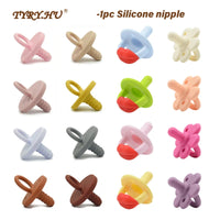 TYRY.HU Baby Newborn Soft Food Silicone Nipple Infant Safe Circle Type Nipples Toddler Pacifier Kids Teether Toy For Boy Girls Good Vibrations