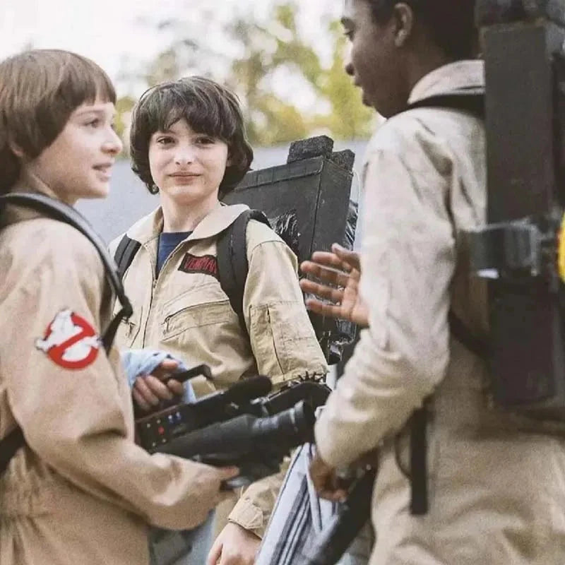 Halloween Ghostbusters Movie Inspired Costume Themed Cosplay Uniform Jumpsuit Outfit with Accessory Bag Ideal Adults Kids Good Vibrations