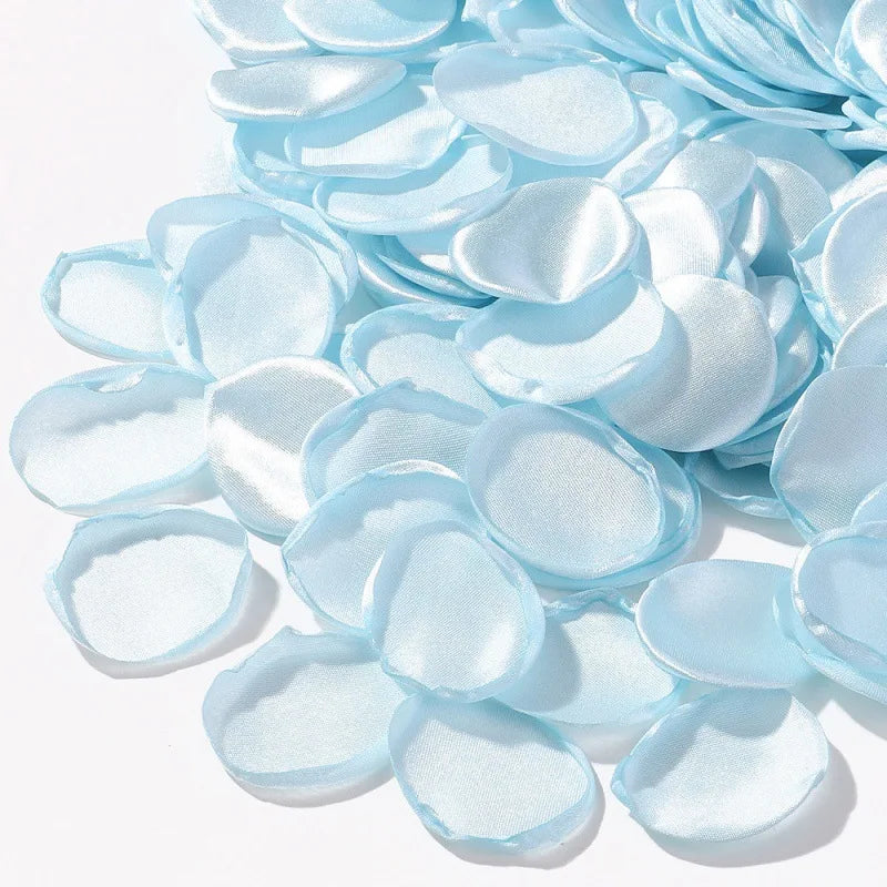 100Pcs/bag Mixed Pink Satin Rose Petals Handmade Artifical Flowers Homme Marriage Wedding Table Decor Romantic Throwing Petals Good Vibrations