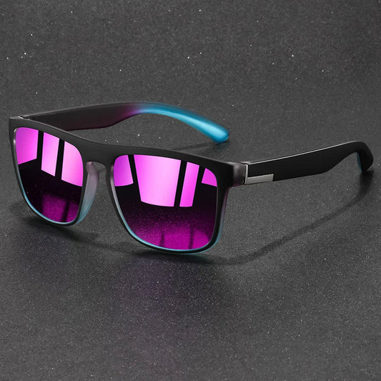 Fashion Vintage Square Sunglasses Men Women Fishing Driving Man Luxury Brand Designer Sun Glasses Anti-Glare Retro Eyewear UV400 Good Vibrations