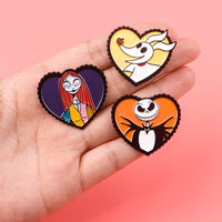 Halloween Skeleton Enamel Pin Horror Badges on Backpack Women Brooches Lapel Pin Movie Jewelry Cosplay Accessories Birthday Gift Good Vibrations