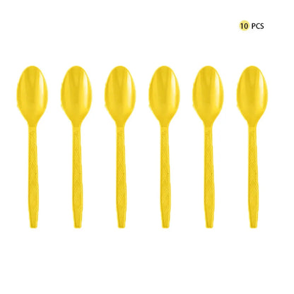 Solid Yellow boda party tableware set cumpleaños decoracion bachelorette Birthday Tableware Paper Napkins Cups Plates Tablecloth Good Vibrations