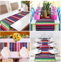 Mexican Pinata Happy Birthday Banners Party Decorations Rainbow Tassel Garlands Flags Table Runner Cinco De Mayo Party Supplies Good Vibrations