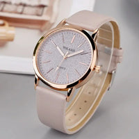 Women Watches Brand Luxury Fashion Ladies Watch Leather Watch Women Female Quartz Wristwatches Montre Femme Reloj Mujer Good Vibrations