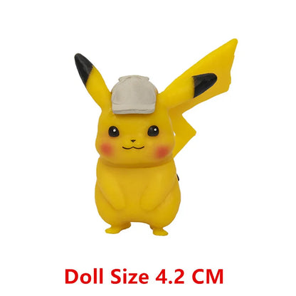Pokemon 4-13Cm New Cartoons Movie Anime Figure Pikachu Mewtwo Charmander Blastoise Gurado Pet Action Model Toy Gifts Good Vibrations