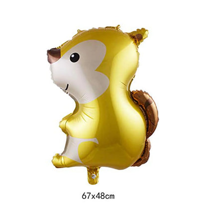 Woodland Animals Birthday Decoraiton Balloon Fox Hedgehog Raccoon Deer Bear Helium Foil Balloons Forest Theme Party Decor Good Vibrations