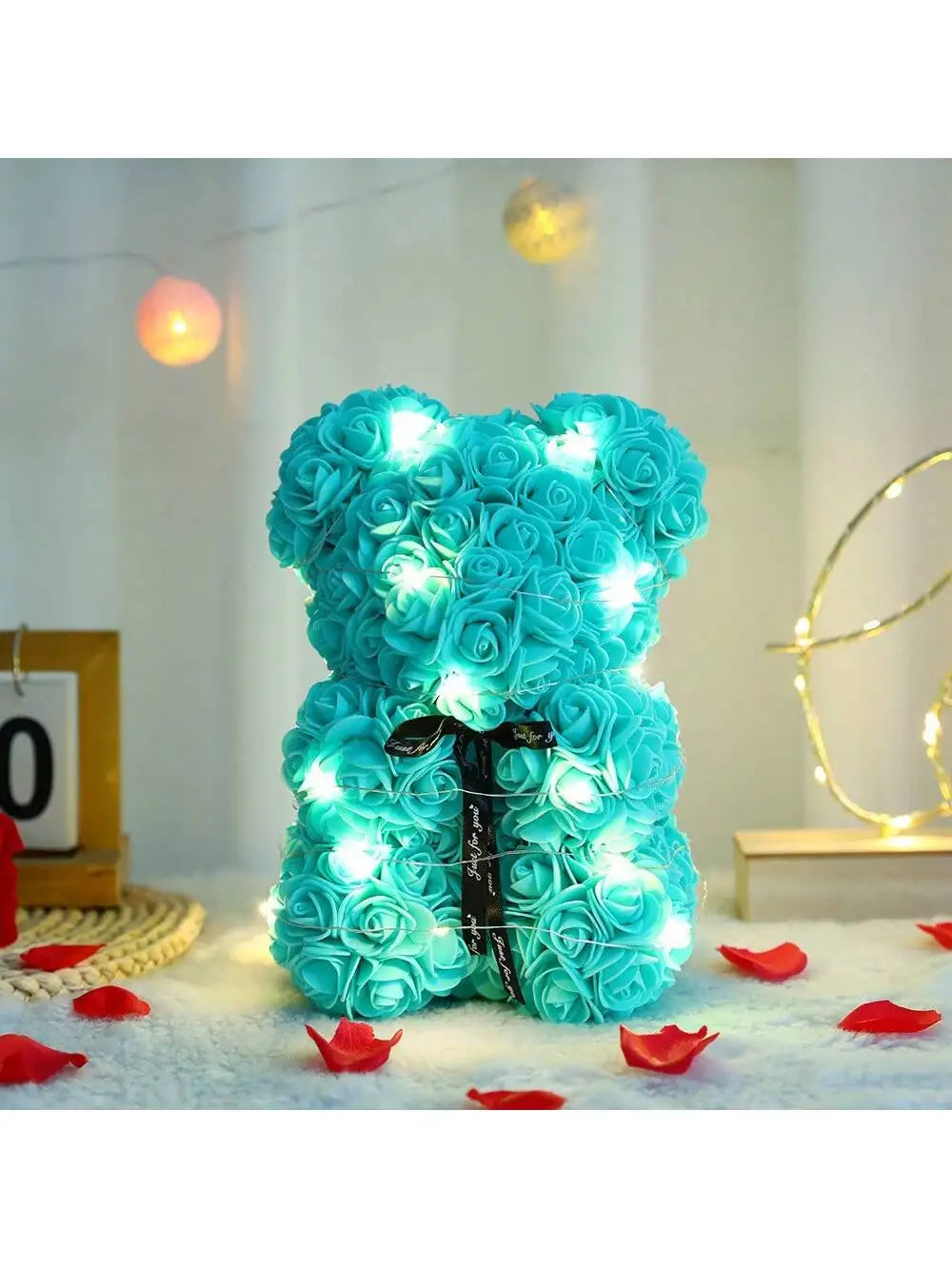 Rose Teddy Bear Artificial Flower Anniversary Valentines Day Birthday Gift Mothers Day Mom Gifts Girlfriend Birthday Gifts Women Good Vibrations