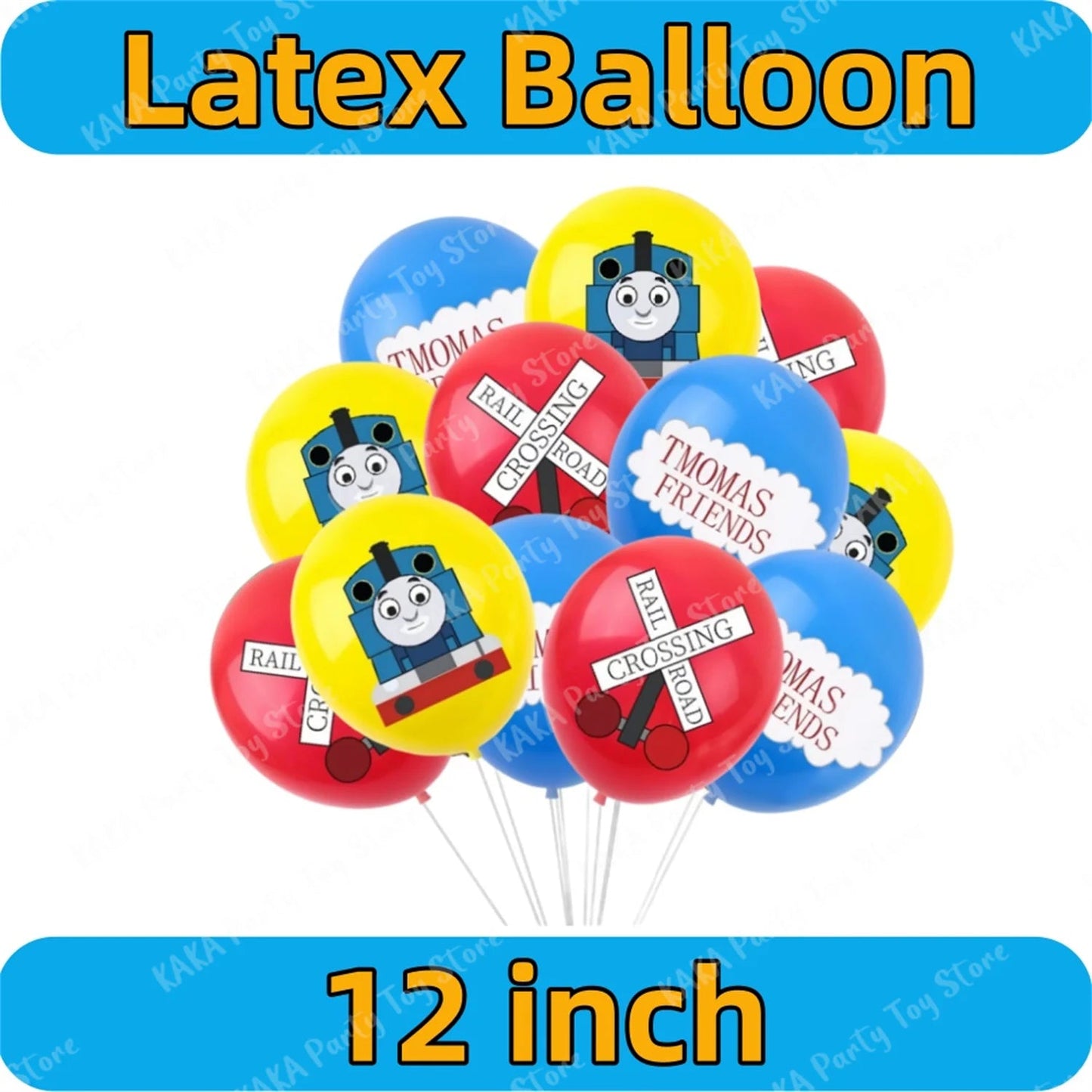 Thomas Birthday Decorations Cartoon Train Balloons Paper Tableware Stickers Backdrop For Kids Boy Girl Party Supplies Toy Gifts Good Vibrations
