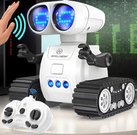 TOY Life Rechargeable RC Robot - LED Eyes Music Walkie Talkie Remote Control Toy for Kids Toddler Gift Good Vibrations