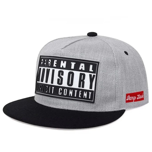 European and American cross-border hot three-dimensional letter printing baseball hat men and women flat brim hip-hop hat street Good Vibrations