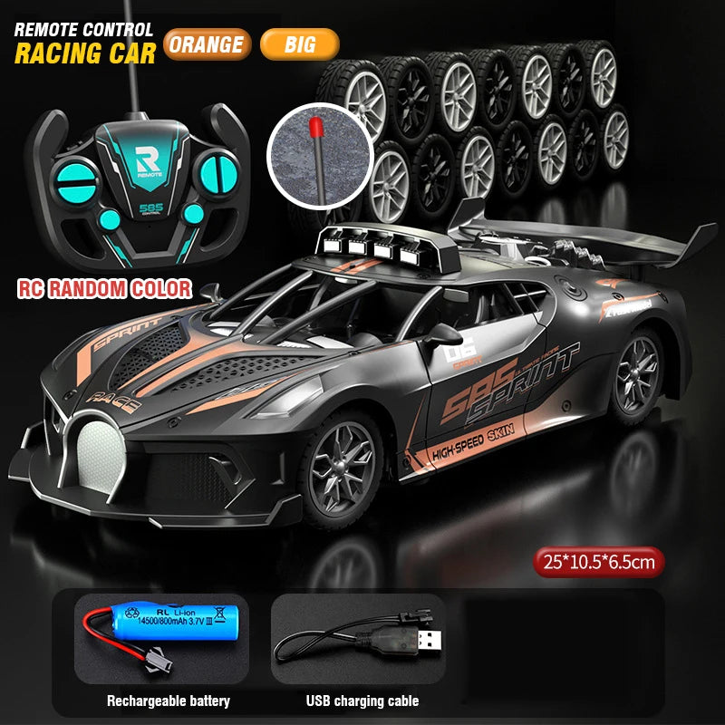 Rc Car 4Ch High-Speed Remote Control Drift Racing Car Electric Sportscar Toy Vehicle Model Toys for Boys Kids Birthday Gift Good Vibrations
